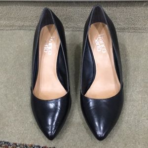 Franco Sarto wedge pumps black. Size 7